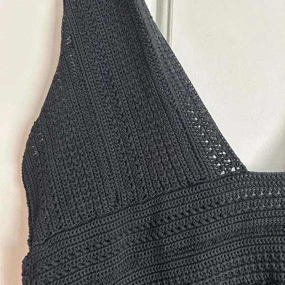 Black Silk Sleeveless Dress - Picture 6 of 7